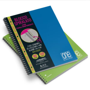 9201 OC maxi spiralato con fogli rinforzati blu e verde 1